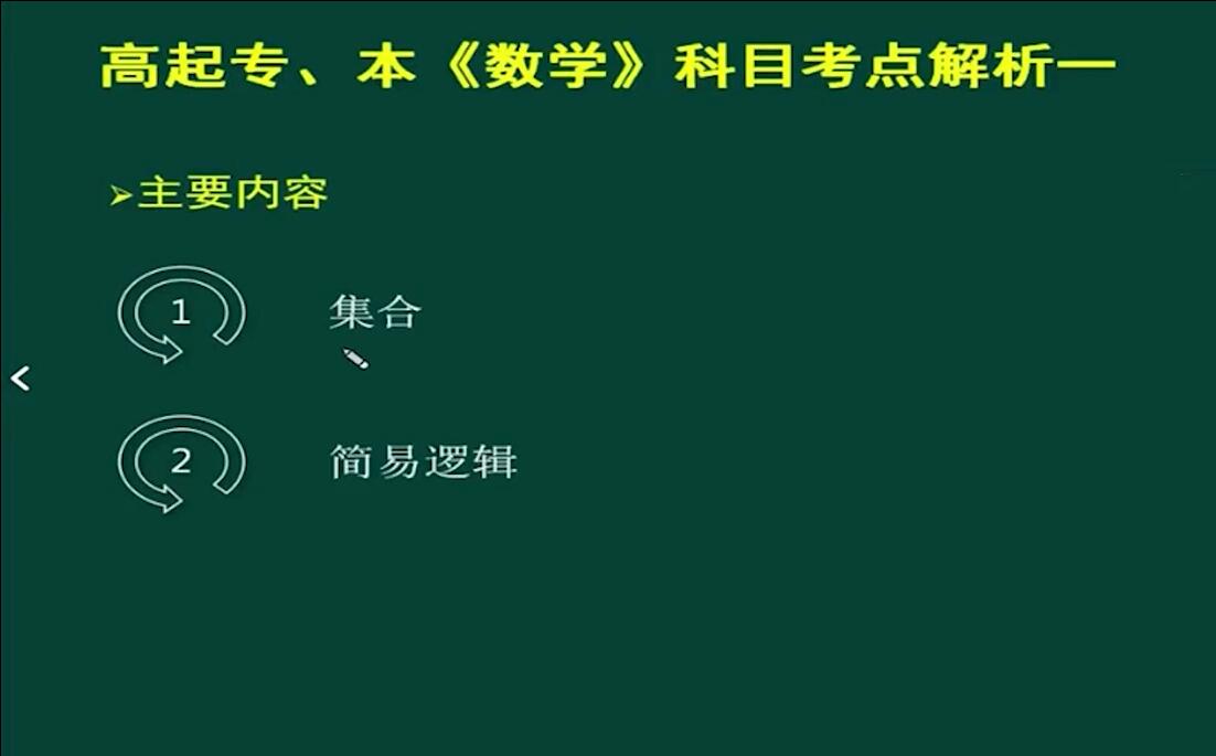 2021年安徽成人高考高起专、本《数学》科目考点解析一